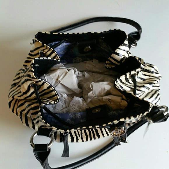 Kathy Van Zeeland Zebra Satchel, NWT - Picture 3 of 4